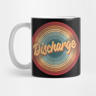 Discharge Vintage Circle Mug